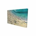 Fondo 20 x 30 in. Summer Crowd At The Beach-Print on Canvas FO2786973
